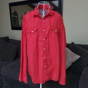 NWT The Original Carbon Athletic mens shirts XL snap front shirt